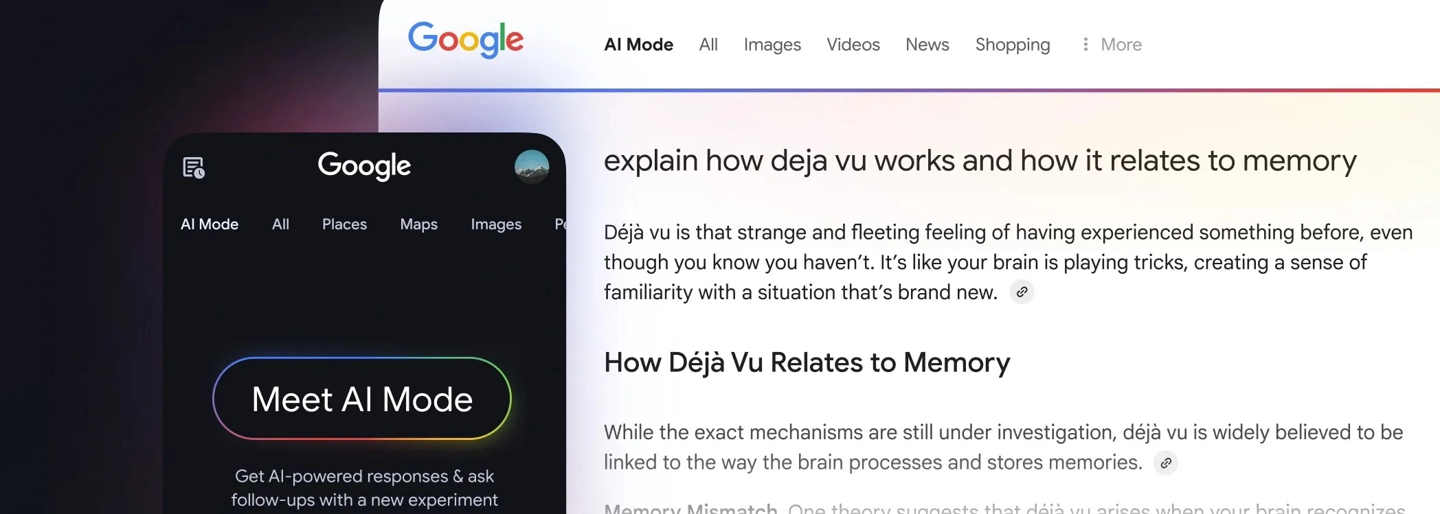Google搜索新功能AI Mode上线：分步规划+多层次搜索，精准答案一键直达