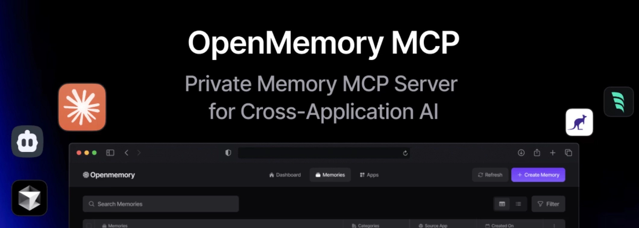OpenMemory MCP上线！打造AI统一记忆中枢，本地存储管理所有智能体记忆